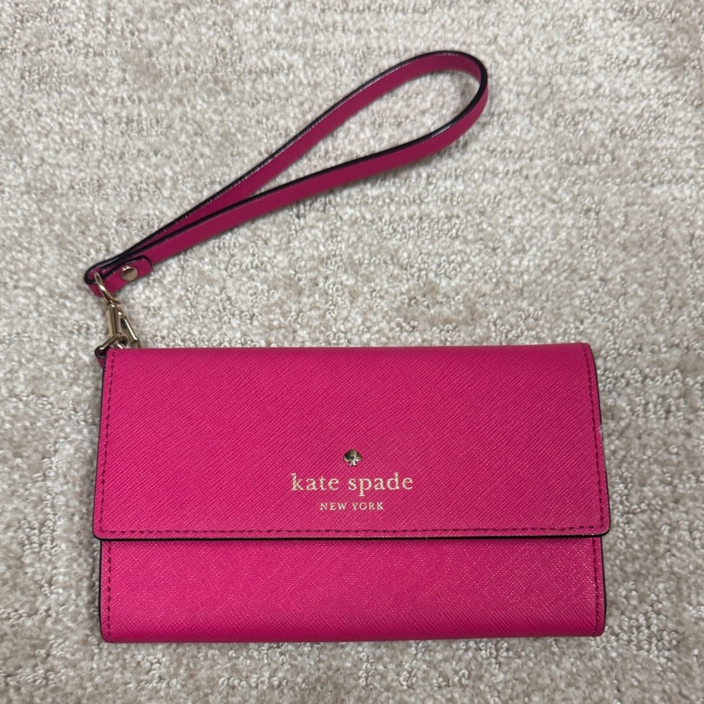 Kate Spade Fuchsia Wristlet Clutch